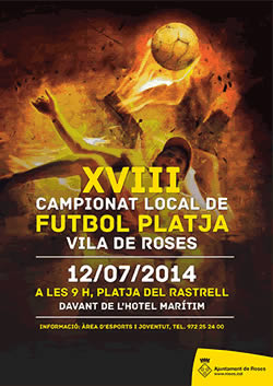 XVIII Torneig de Futbol Platja Vila de Roses