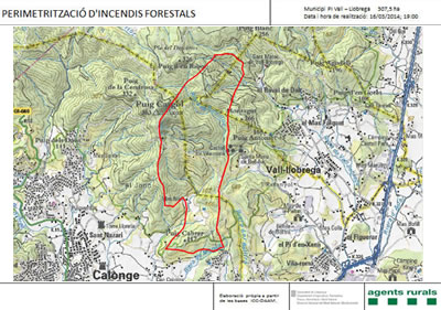 Incendi a Vall-llobrega