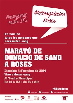 Marató de donació de sang a Roses