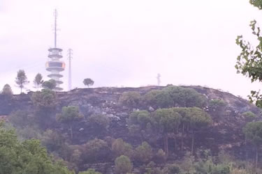 Incendi forestal a Girona