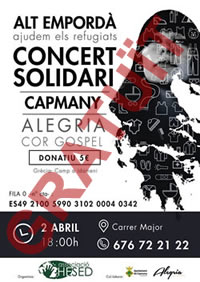 Concert solidari i gratuït a Capmany