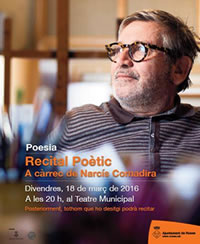 Recital poètic de Narcís Comadira