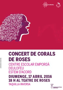 Concert de Corals a Roses a benefici de Guinea Conakry