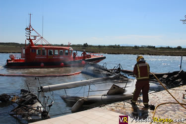 Vaixells cremats a Santa Margarida