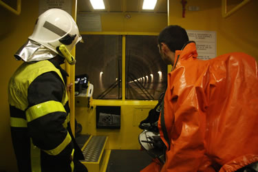 Simulacre al túnel del Pertús