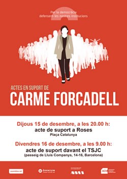 Acte de suport a Carme Forcadell