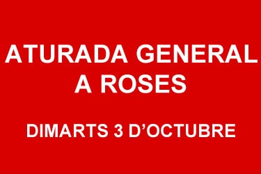 Aturada general a Roses