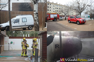 Incendi al càmping Joncar-Mar de Roses