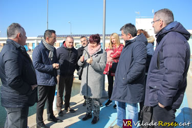 Visita d'obres al port pesquer de Roses