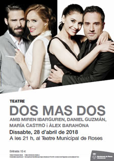 Obra Dos más dos al Teatre de Roses