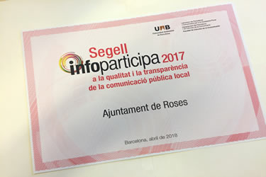 Ajuntament de Roses rep el Segell Infoparticipa