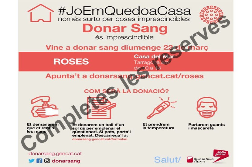 Donació de sang a Roses