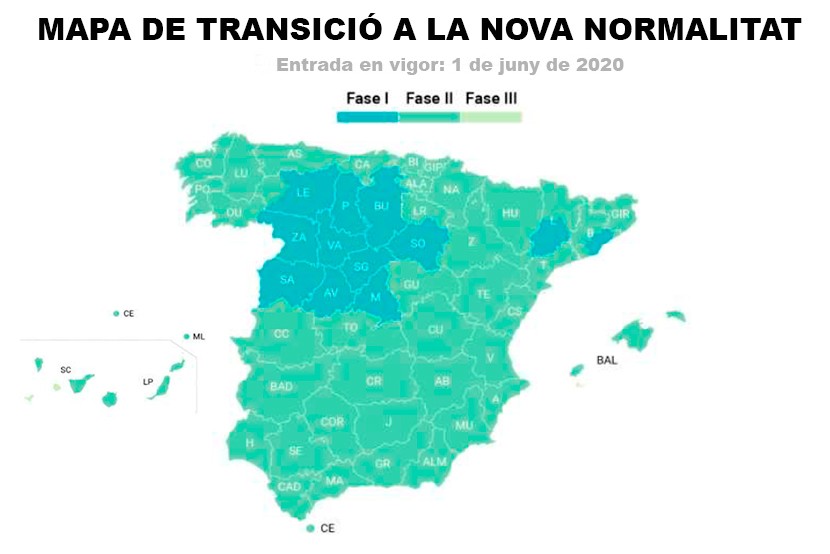 Mapa de transició a la nova normalitat