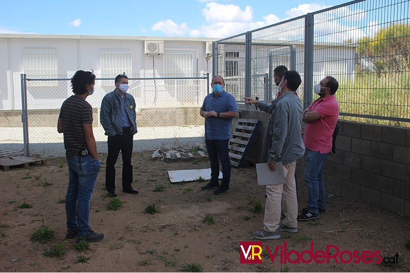 Visita d'obres a l'Escola Els Grecs i l'Institut Illa de Rodes de Roses