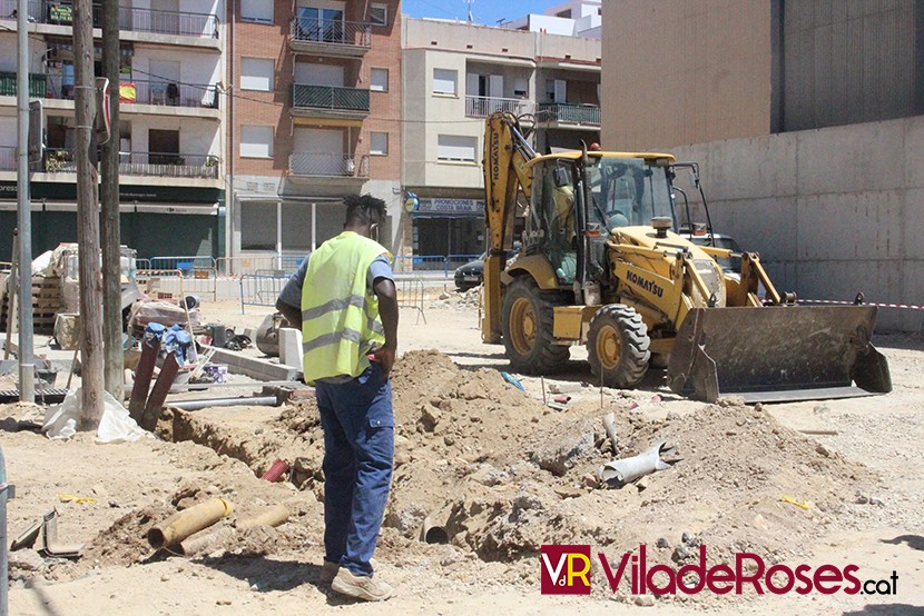 Fuita de gas en unes obres a Roses