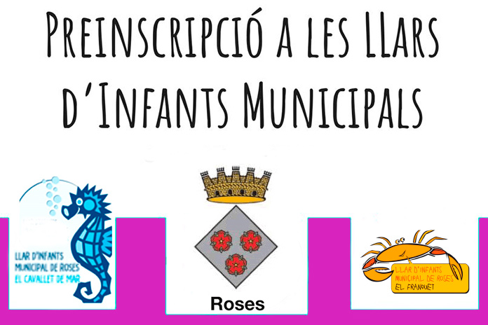 Preinscripcions llars d'infants municipals de Roses