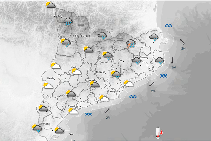 Predicció meteorològica pel pont de Sant Joan