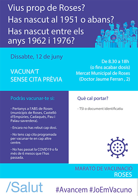 Vacunació massiva de la Covid-19 a Roses