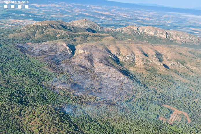 Incendi a Torroella de Montgrí