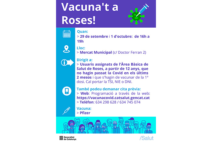 Vacunació Covid-19 a Roses