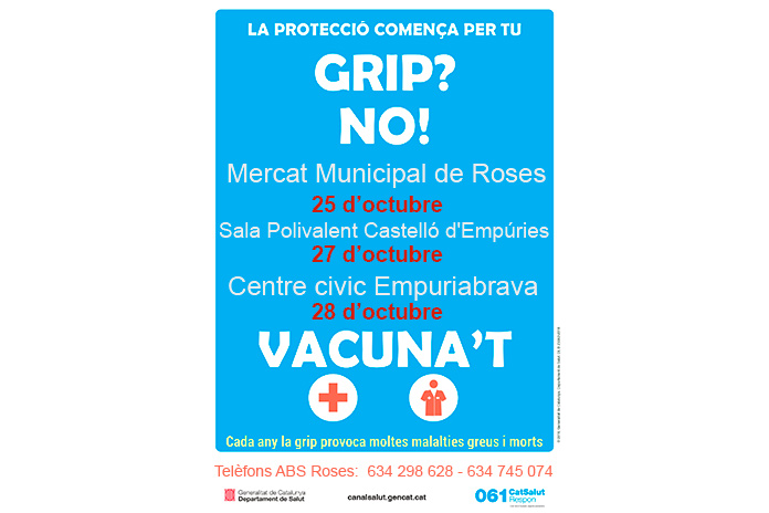 Vacunació contra la grip a l'ABS de Roses