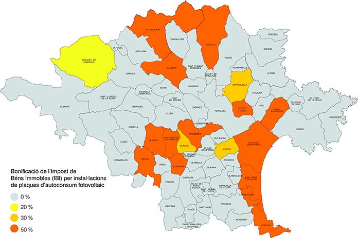 Bonificacions de l’IBI per la instal·lació de plaques solars