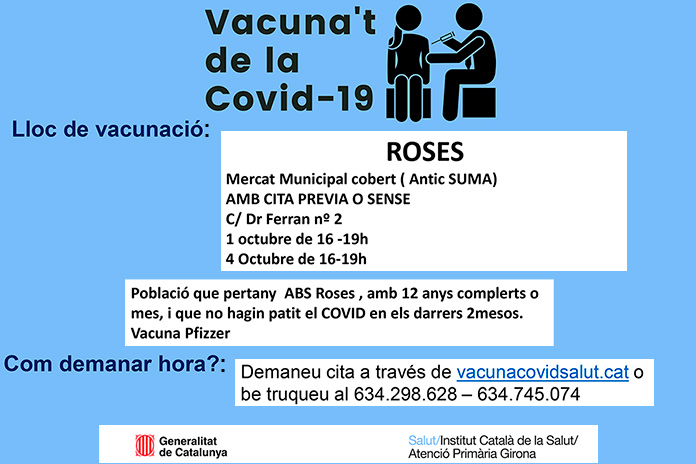 Vacunació Covid-19 a Roses