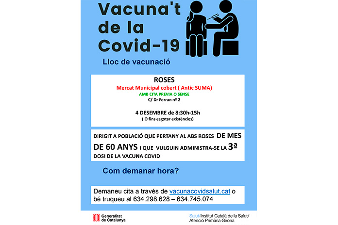 Vacunació de la Covid-19 a Roses