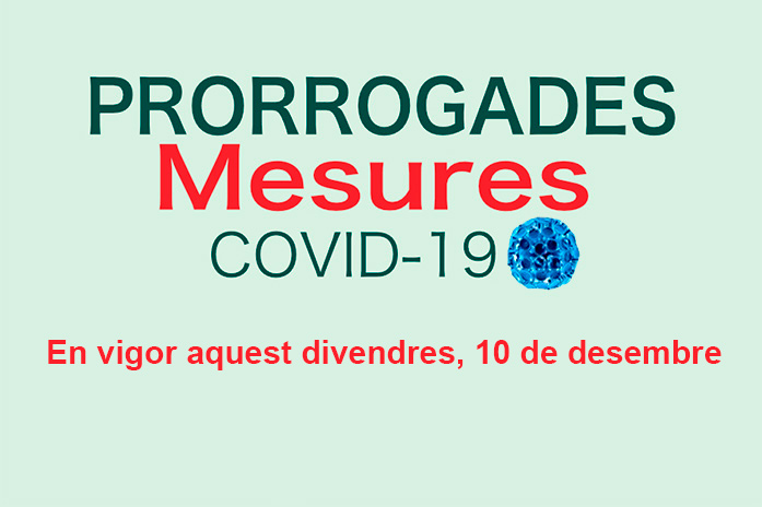 Prorrogades mesures de contenció de la COVID-19