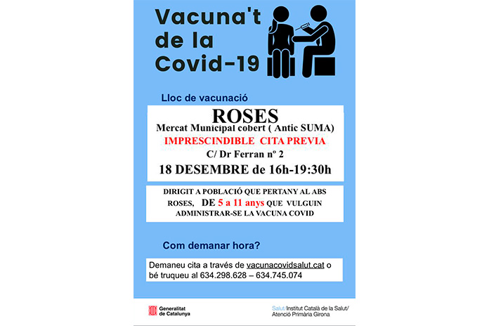 Vacunació de la Covid-19 a Roses