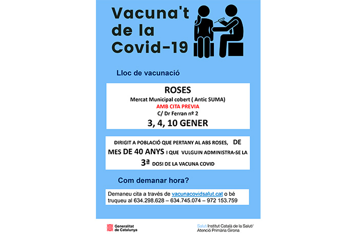 Vacunació de la Covid-19 a Roses