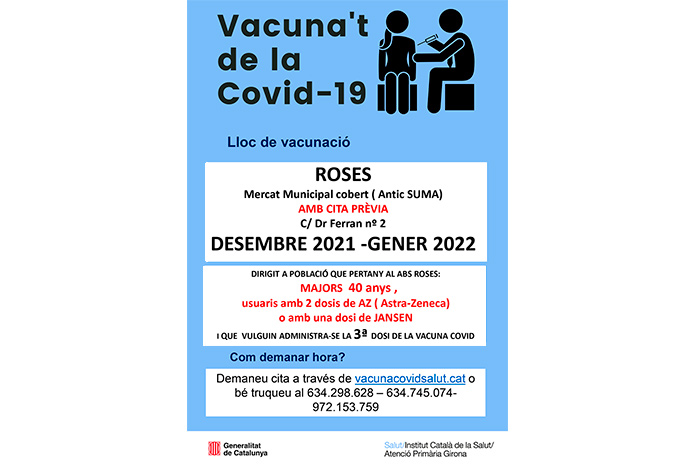 Vacunació de la Covid-19 a Roses