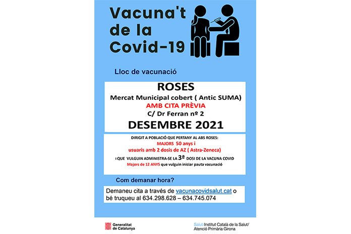 Vacunació de la Covid-19 a Roses