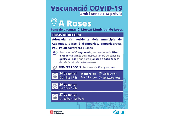 Vacunació de la Covid-19 a Roses