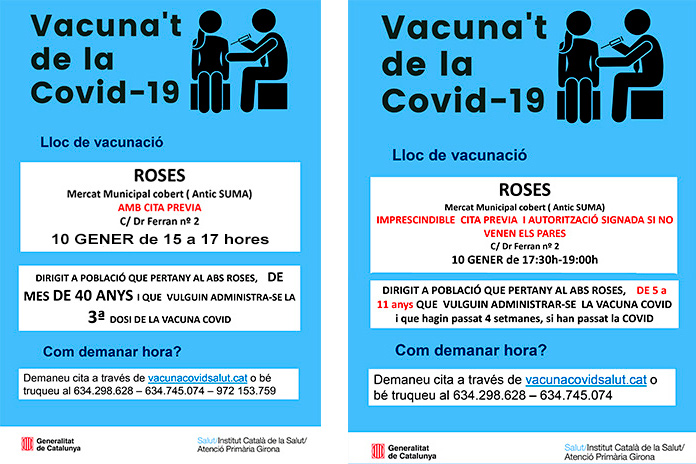 Vacunació de la Covid-19 a Roses