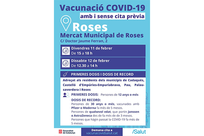 Vacunació de la Covid-19 a Roses