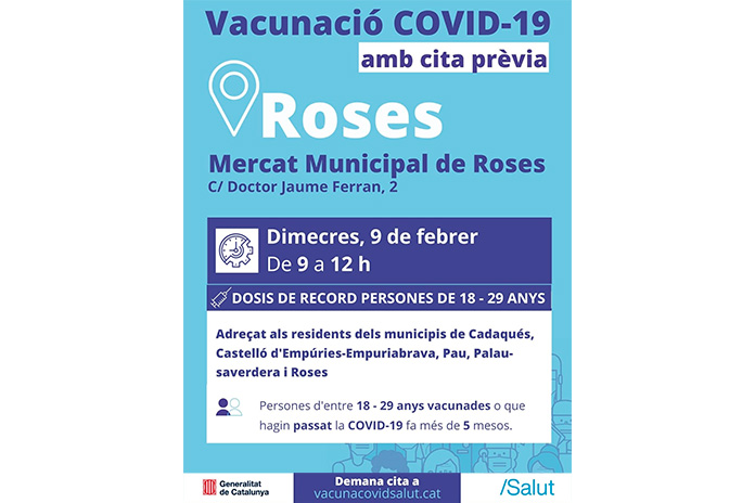 Vacunació de la Covid-19 a Roses
