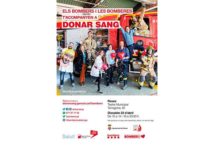 Els bombers t’acompanyen a donar sang