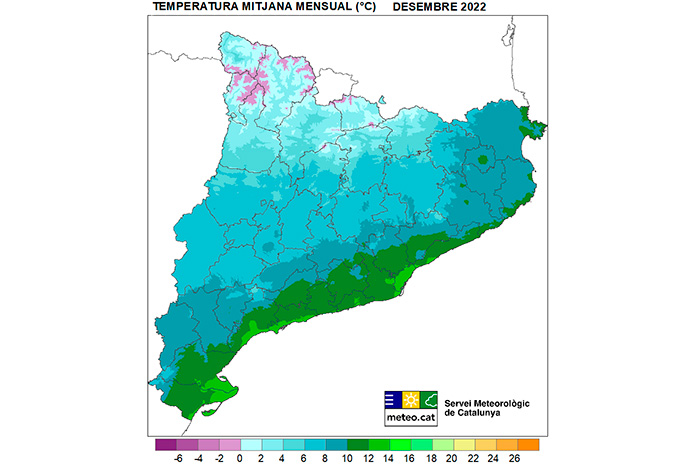 Un dels desembres més càlids de les últimes dècades a Catalunya