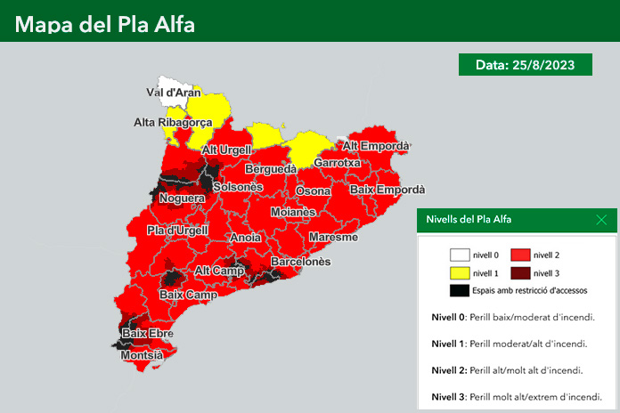 Elevat risc d'incendis