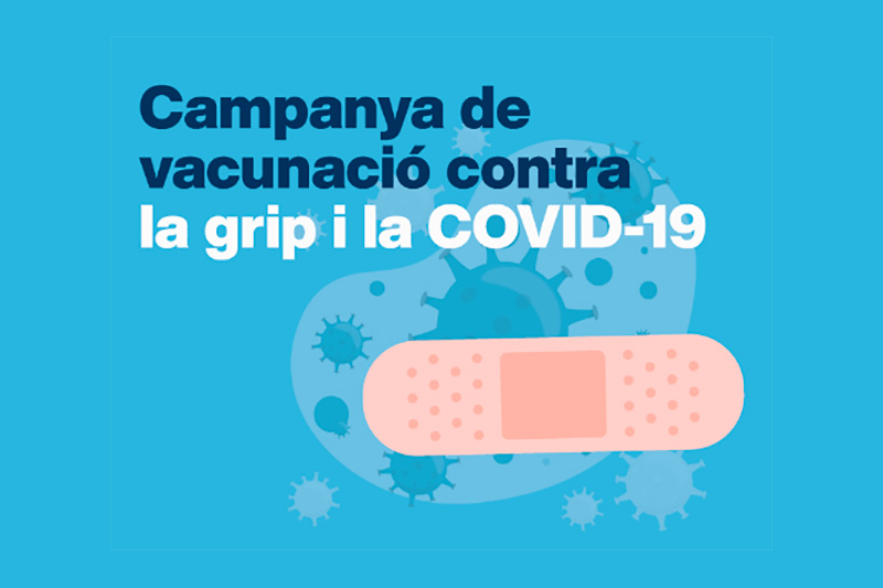 Vacunació simultània contra la grip i la COVID