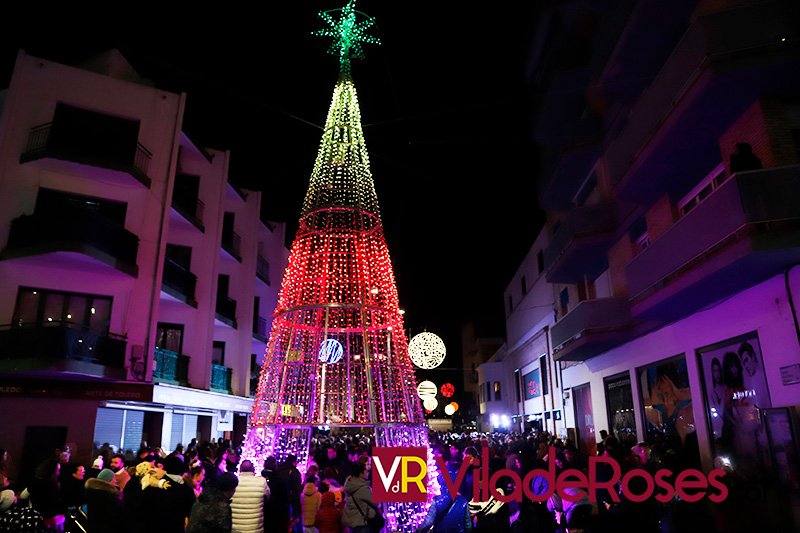 Encesa de llums de Nadal de Roses