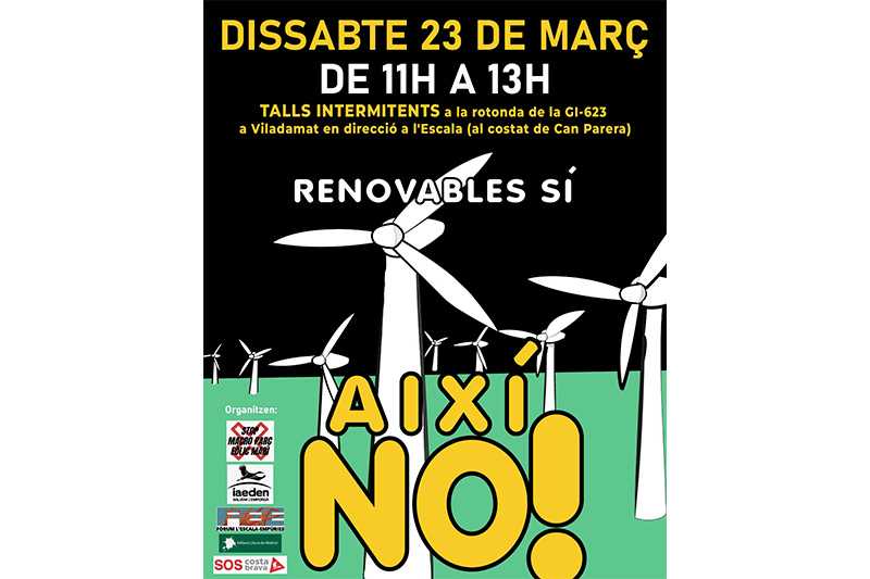 Renovables sí, però així no!