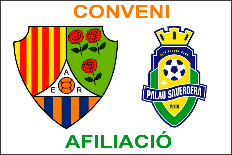 Conveni afiliació AE Roses-Elit Futbol Club Palau-saverdera